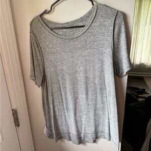 Old Navy Gray Relaxed Ribbed T-Shirt
